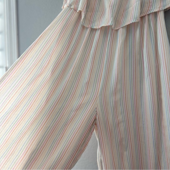 Japna Multicolor Pastel Striped Jumpsuit Size M - Picture 12 of 17